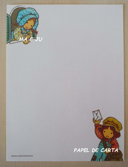 HOLLY HOBBIE CONJUNTO IMPORTADO = PAPEL + ENVELOPE - HH03 - Imagem 2