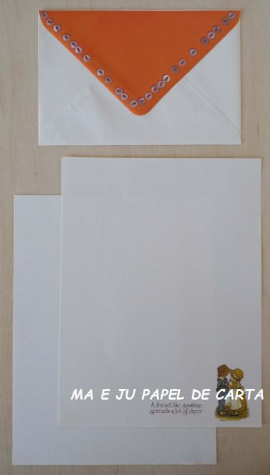HOLLY HOBBIE CONJUNTO IMPORTADO = PAPEL + ENVELOPE - HH04