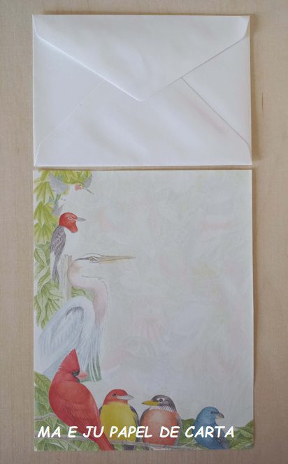 BICHINHO BIRD CONJUNTO IMPORTADO = PAPEL + ENVELOPE – BI16