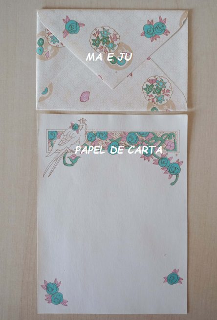 BICHINHO BIRD CONJUNTO IMPORTADO = PAPEL + ENVELOPE - BI08
