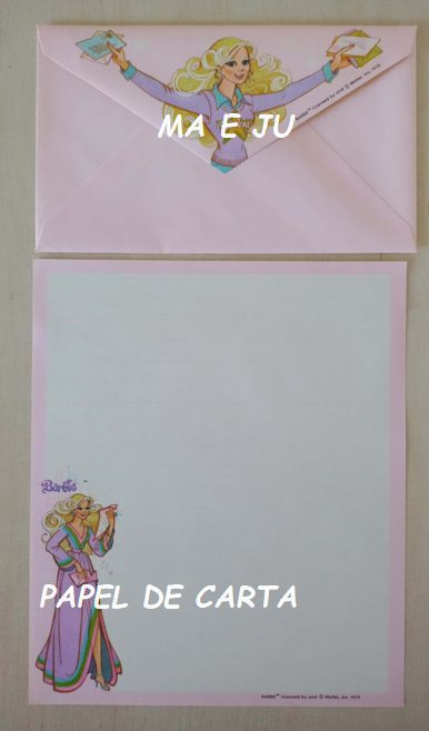 BARBIE CONJUNTO IMPORTADO = PAPEL + ENVELOPE = BA01