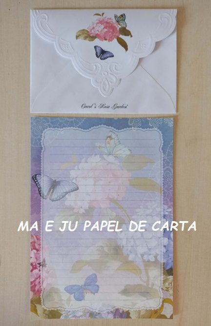 CAROL´S ROSE GARDEN CONJUNTO IMPORTADO = PAPEL + ENVELOPE = CG01