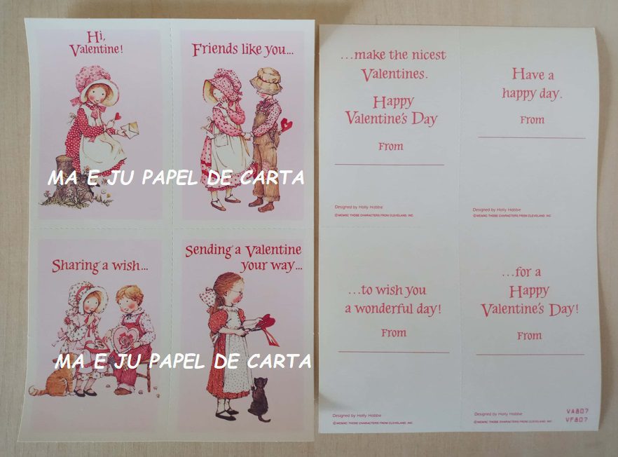 HOLLY HOBBIE CARTÃO VALENTINE IMPORTADO = HH116