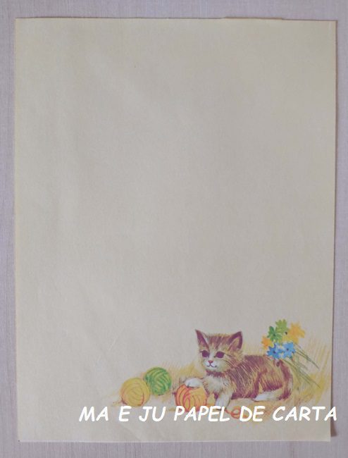 BICHINHO CAT CONJUNTO IMPORTADO = PAPEL + ENVELOPE – BI110 - Imagem 2