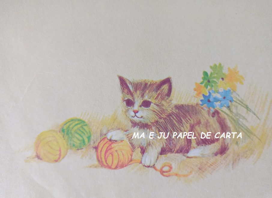 BICHINHO CAT CONJUNTO IMPORTADO = PAPEL + ENVELOPE – BI110 - Imagem 3