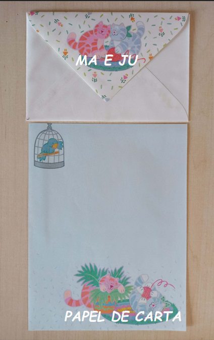 BICHINHO CAT CONJUNTO IMPORTADO = PAPEL + ENVELOPE – BI80