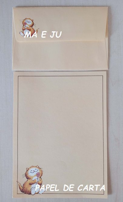 BICHINHO CAT CONJUNTO IMPORTADO = PAPEL + ENVELOPE – BI102
