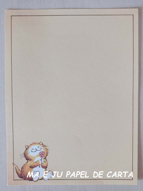 BICHINHO CAT CONJUNTO IMPORTADO = PAPEL + ENVELOPE – BI102 - Imagem 2