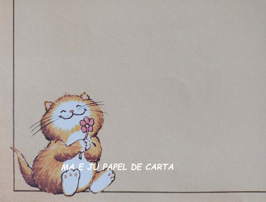 BICHINHO CAT CONJUNTO IMPORTADO = PAPEL + ENVELOPE – BI102 - Imagem 3