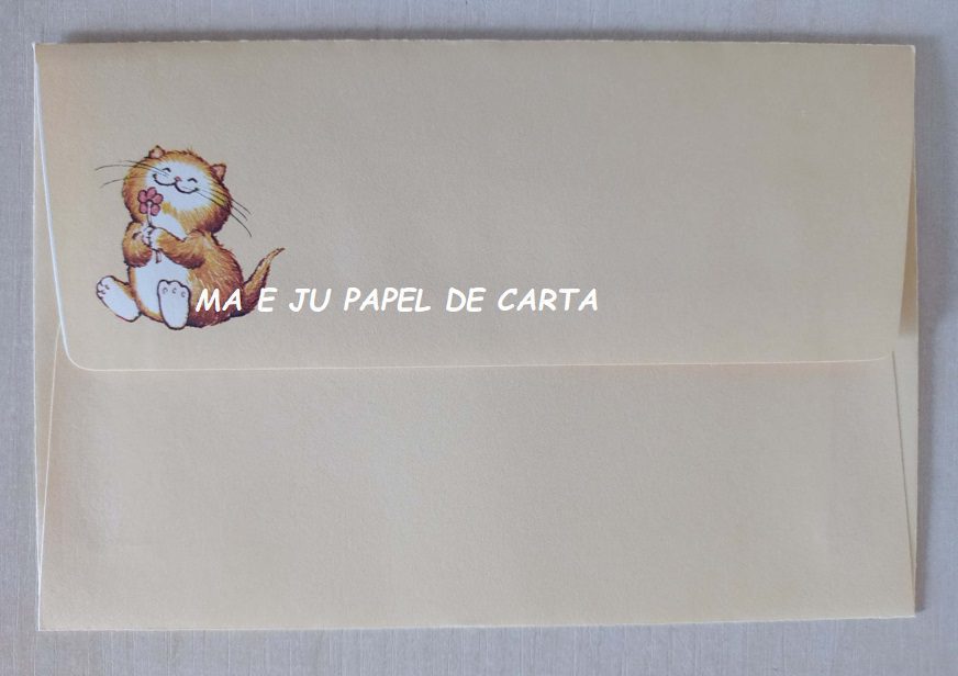 BICHINHO CAT CONJUNTO IMPORTADO = PAPEL + ENVELOPE – BI102 - Imagem 4