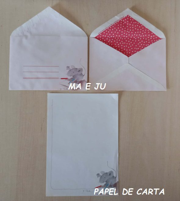 BICHINHO MOUSE CONJUNTO IMPORTADO = PAPEL + ENVELOPE – BI60