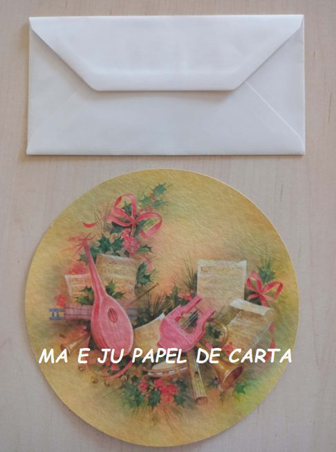 FORMAS RECORTADAS CONJUNTO ROUND IMPORTADO = PAPEL + ENVELOPE – FR49