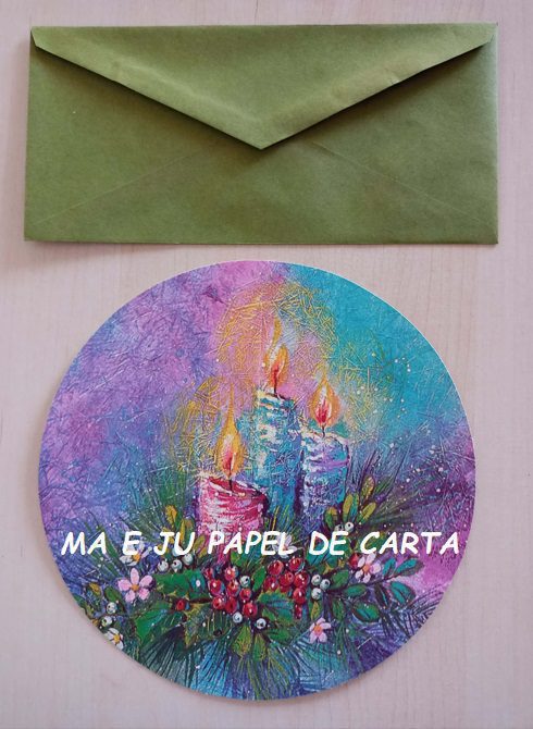 FORMAS RECORTADAS CONJUNTO ROUND IMPORTADO = PAPEL + ENVELOPE – FR61