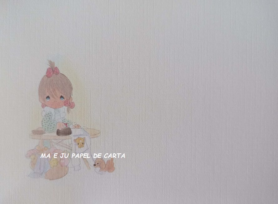PRECIOUS MOMENTS CONJUNTO IMPORTADO = PAPEL + ENVELOPE – PM01 - Imagem 3