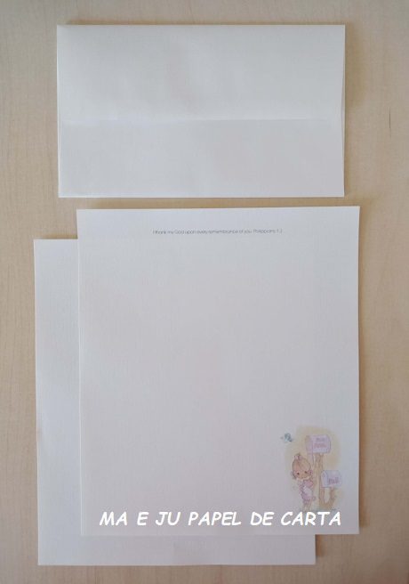 PRECIOUS MOMENTS CONJUNTO IMPORTADO = PAPEL + ENVELOPE – PM02