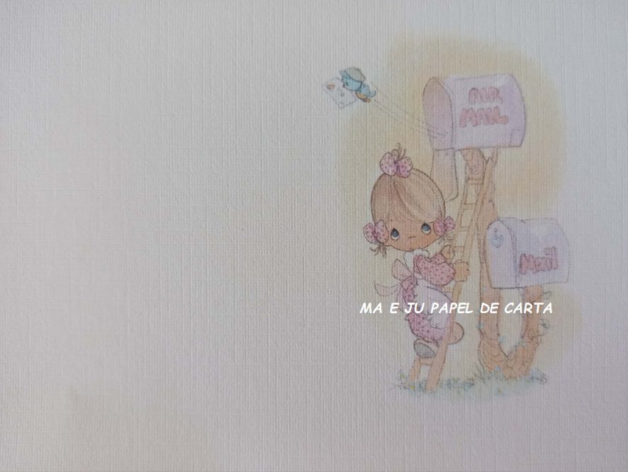 PRECIOUS MOMENTS CONJUNTO IMPORTADO = PAPEL + ENVELOPE – PM02 - Imagem 3