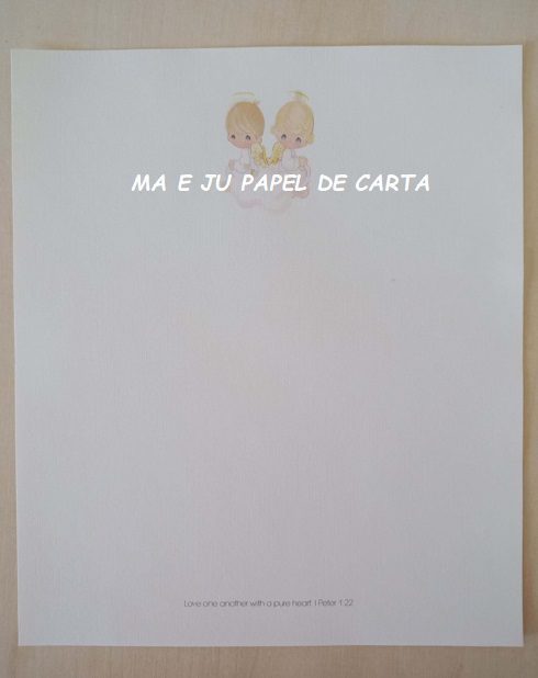 PRECIOUS MOMENTS CONJUNTO IMPORTADO = PAPEL + ENVELOPE – PM09 - Imagem 2