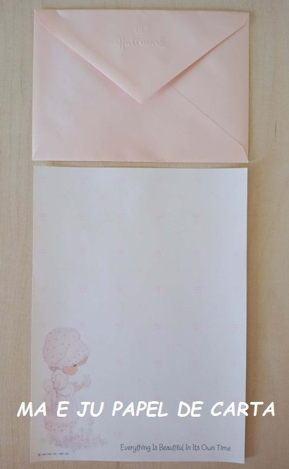 PRECIOUS MOMENTS CONJUNTO IMPORTADO = PAPEL + ENVELOPE – PM20