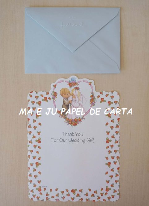 PRECIOUS MOMENTS CONJUNTO IMPORTADO = PAPEL + ENVELOPE – PM11