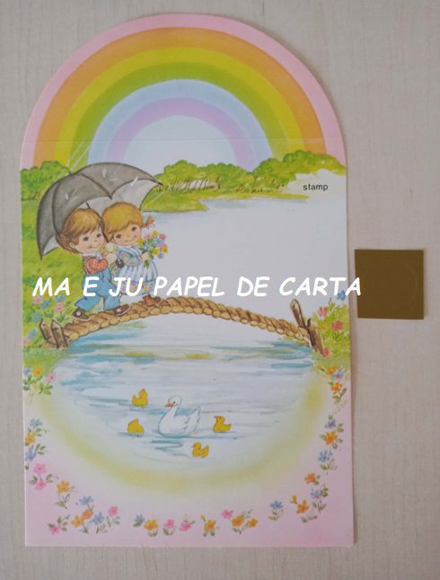 POSTALETTES MENININHA RAINBOWS IMPORTADO = POST31