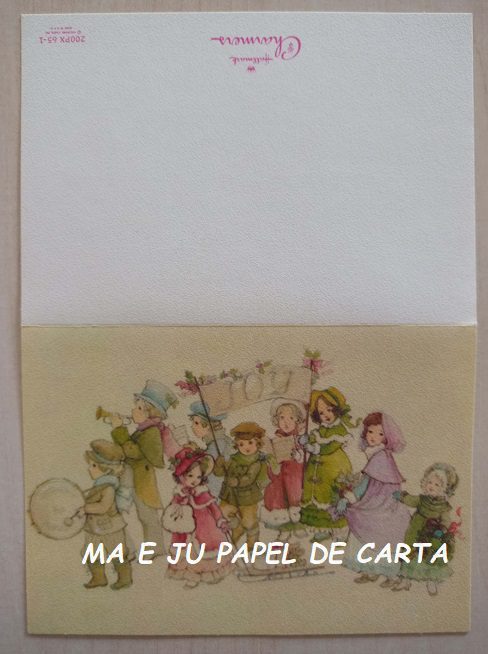MENININHAS HALLMARK CONJUNTO IMPORTADO = PAPEL + CARTÃO + ENVELOPE – MEN188 - Imagem 4