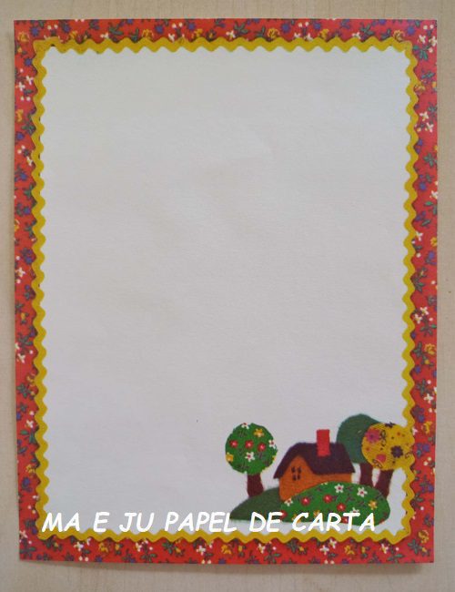 MENININHAS COUNTRY CALICO CONJUNTO IMPORTADO = PAPEL + ENVELOPE + POSTALETTE – MEN88 - Imagem 2