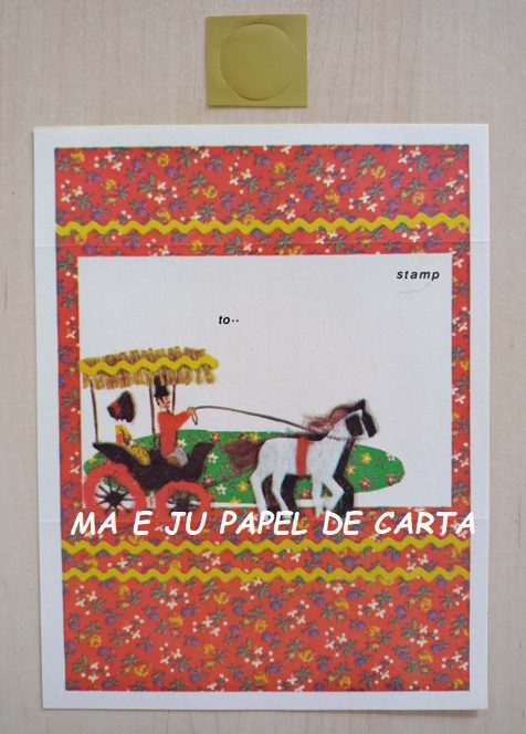 MENININHAS COUNTRY CALICO CONJUNTO IMPORTADO = PAPEL + ENVELOPE + POSTALETTE – MEN88 - Imagem 4