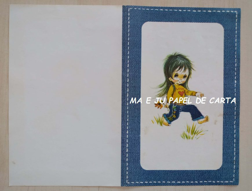 MENININHAS DENIM CONJUNTO IMPORTADO = PAPEL + ENVELOPE – MEN09 - Imagem 2