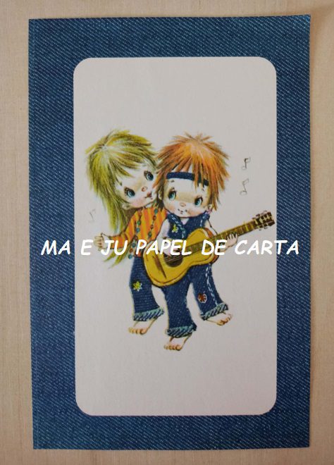 MENININHAS DENIM CONJUNTO IMPORTADO = PAPEL + ENVELOPE – MEN15 - Imagem 2
