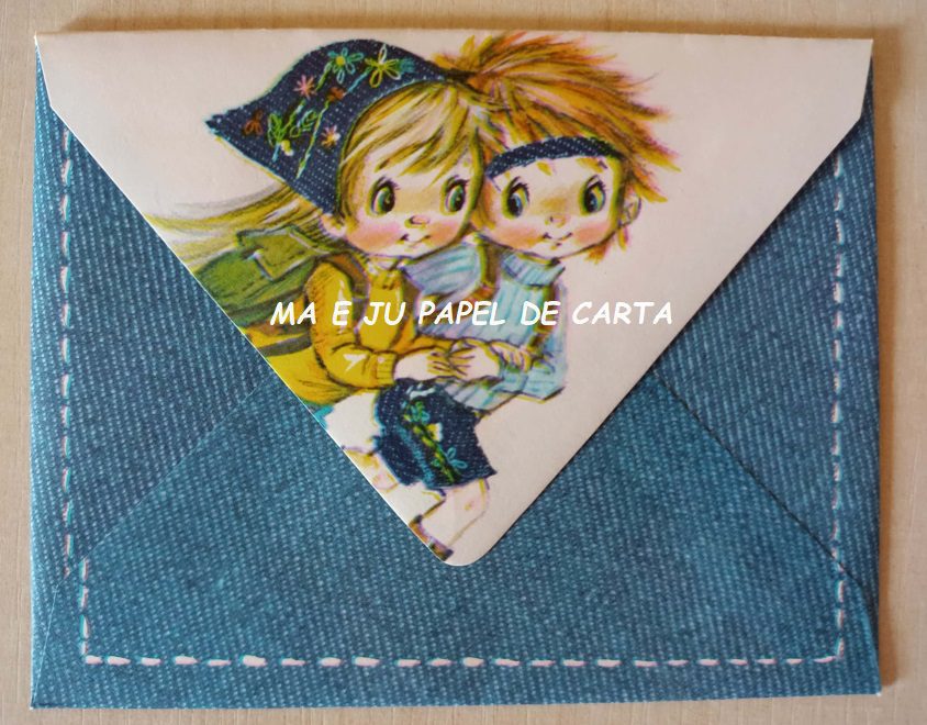 MENININHAS DENIM CONJUNTO IMPORTADO = PAPEL + ENVELOPE – MEN15 - Imagem 4