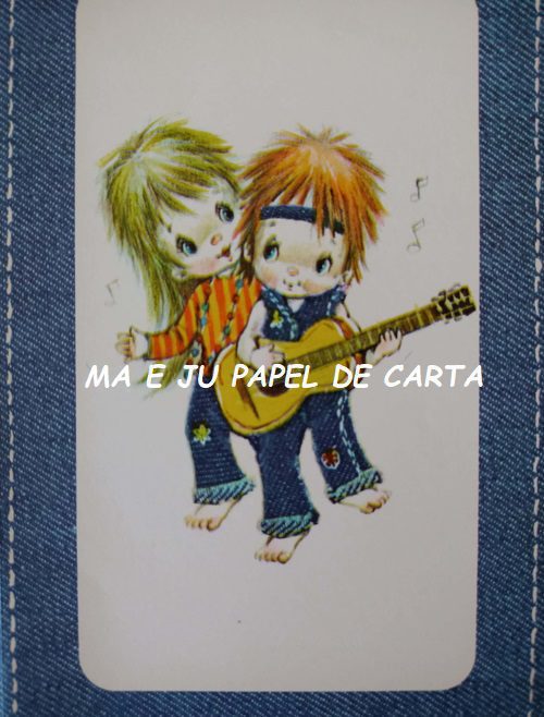 MENININHAS DENIM CONJUNTO IMPORTADO = PAPEL + ENVELOPE – MEN10 - Imagem 3