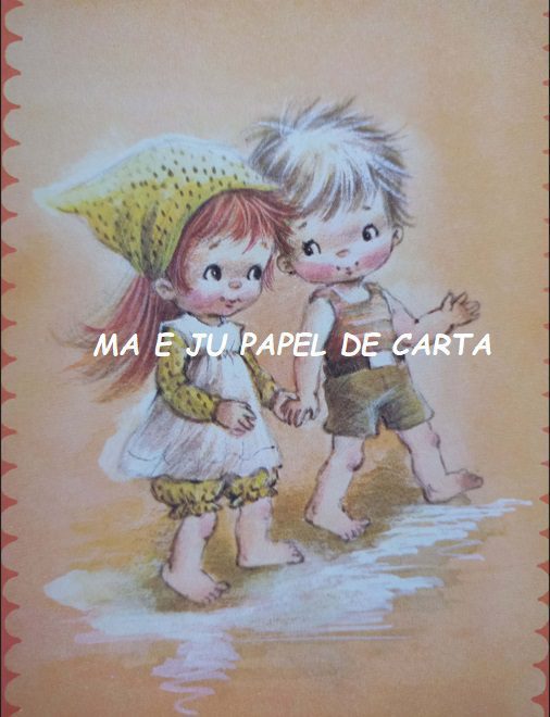 MENININHAS CUTE 'N' LOVABLE CONJUNTO IMPORTADO = PAPEL + ENVELOPE – MEN19 - Imagem 3