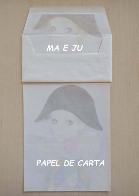 MENININHAS FUJITA PIERROT CONJUNTO IMPORTADO = PAPEL + ENVELOPE – MEN273