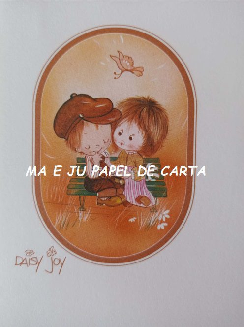 MENININHAS DAISY JOY CONJUNTO IMPORTADO = PAPEL + ENVELOPE – MEN75 - Imagem 3