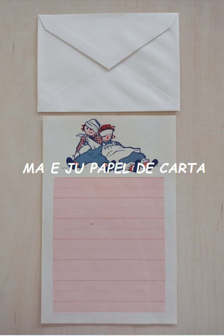 RAGGEDY ANN CONJUNTO IMPORTADO = PAPEL + ENVELOPE – RAG23