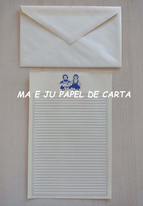 RAGGEDY ANN CONJUNTO IMPORTADO = PAPEL + ENVELOPE – RAG17