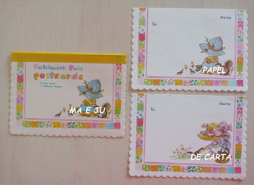 MENININHAS PATCHWORK PALS POSTCARD IMPORTADO = CAPA + POSTCARD – PT52