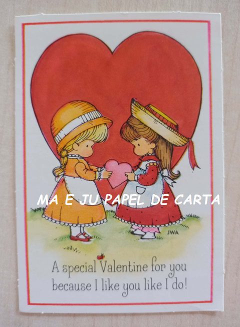 JOAN WALSH ANGLUND CARTÃO VALENTINE IMPORTADO = JW74 - Imagem 2