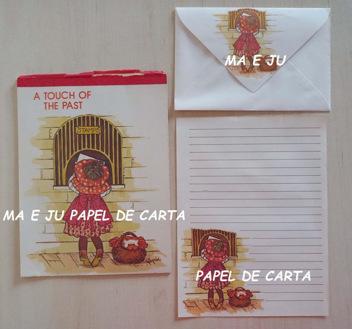 MENININHA CONJUNTO IMPORTADO = CAPA + PAPEL + ENVELOPE – MEN349