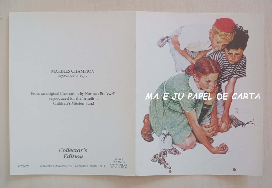 NORMAN ROCKWELL CARTÃO IMPORTADO = NR15 - Imagem 2