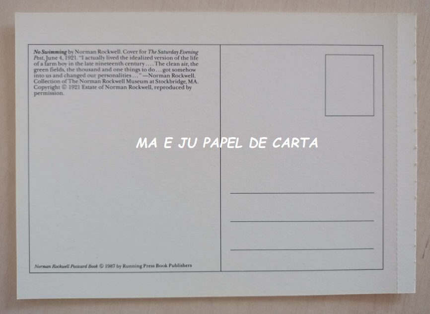 NORMAN ROCKWELL POSTCARD IMPORTADO = NR35 - Imagem 2