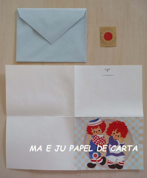 RAGGEDY ANN NOTECARD IMPORTADO = RAG29