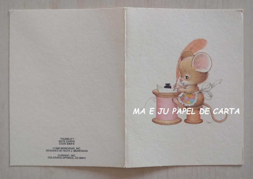 CUDDLY CRITTERS – RUTH MOREHEAD CARTÃO IMPORTADO = RM79 - Imagem 2