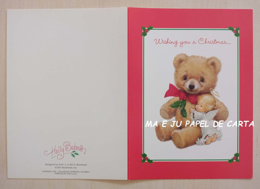 RAG TAG TEDDIES – RUTH MOREHEAD CARTÃO IMPORTADO = RM76 - Imagem 2