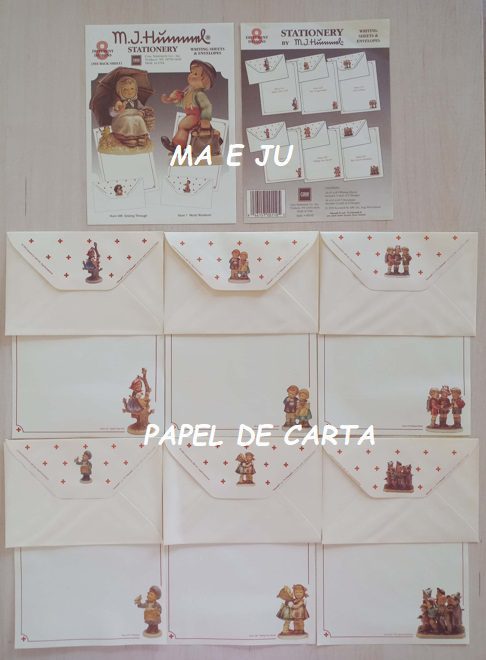HUMMELS CONJUNTO IMPORTADO = CAPA + PAPEL + ENVELOPE – HU03