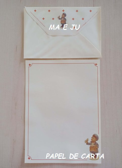 HUMMELS CONJUNTO IMPORTADO = CAPA + PAPEL + ENVELOPE – HU03 - Imagem 9