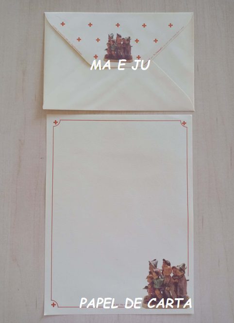 HUMMELS CONJUNTO IMPORTADO = CAPA + PAPEL + ENVELOPE – HU03 - Imagem 8