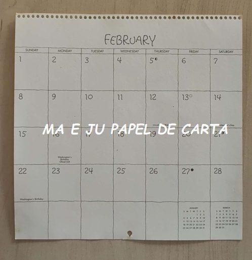 FOLHA DECORADA CALENDÁRIO BETSEY CLARK HALLMARK – CL12 - Imagem 2