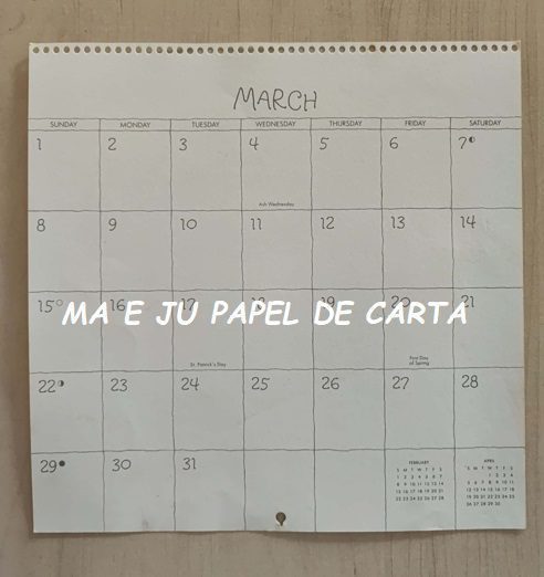 FOLHA DECORADA CALENDÁRIO BETSEY CLARK HALLMARK – CL13 - Imagem 2