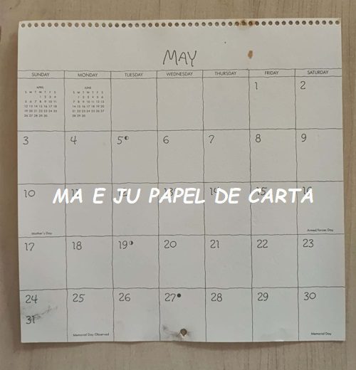 FOLHA DECORADA CALENDÁRIO BETSEY CLARK HALLMARK – CL15 - Imagem 2